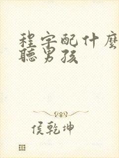 程字配什么字好听男孩