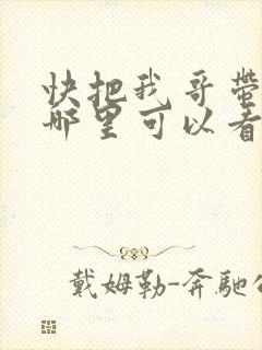 快把我哥带走在哪里可以看