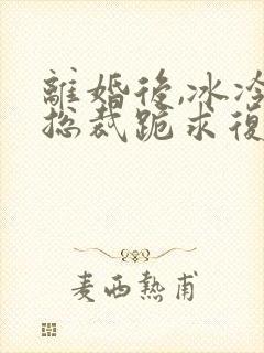 离婚后,冰冷女总裁跪求复婚