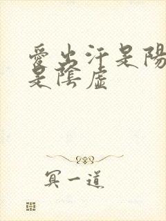 爱出汗是阳虚还是阴虚