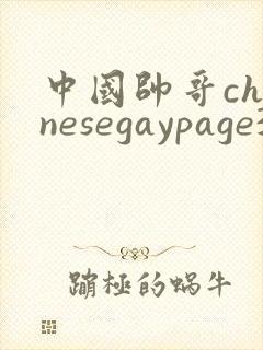 中国帅哥chinesegaypage3