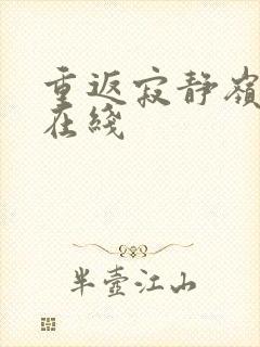 重返寂静岭高清在线