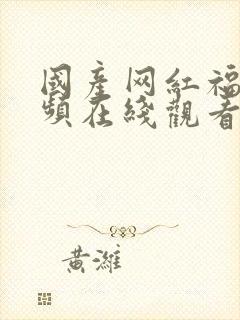 国产网红福利视频在线观看