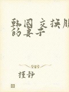 韩国 交换朋友的妻子