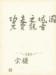 功夫之城国语版免费观看