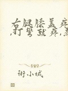 右腿膝盖疼痛,,打弯就疼,为什么