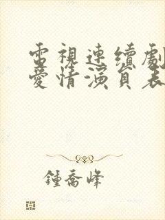 电视连续剧父母爱情演员表封面