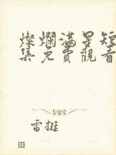 灿烂满星短剧全集免费观看高清