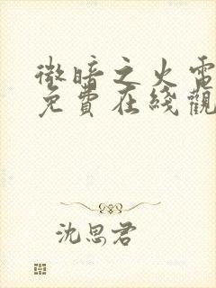 微暗之火电视剧免费在线观看全集