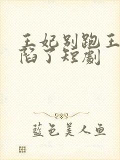 王妃别跑王爷沦陷了短剧封面