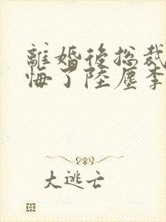 离婚后总裁他后悔了陆尘李清瑶