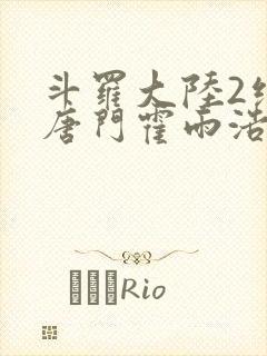 斗罗大陆2绝世唐门霍雨浩