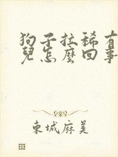 狗子拉稀有腥味儿怎么回事