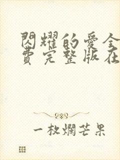 闪耀的爱全集免费完整版在线观看