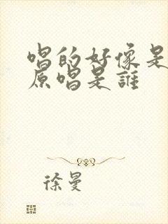 唱的好像是自己原唱是谁