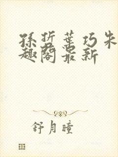 孙哲叶巧朱颜笔趣阁最新