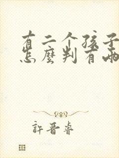 有二个孩子离婚怎么判有两个孩子怎么离婚