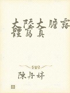 大陆大胆露阴人体写真