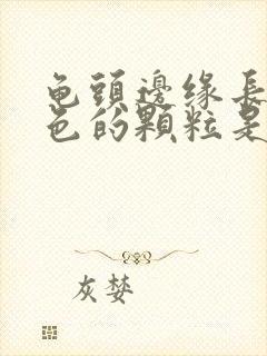 龟头边缘长了白色的颗粒是什么封面