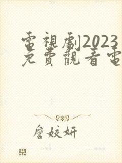 电视剧2023免费观看电视剧大全在线观看
