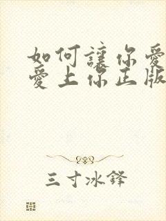 如何让你爱的人爱上你正版