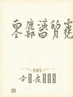 白鹿演的电视剧全部白月梵星