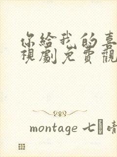 你给我的喜欢电视剧免费观看全集在线