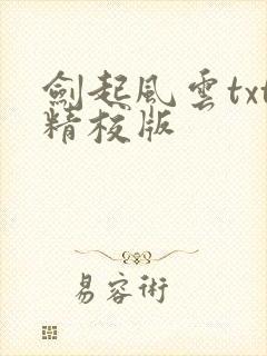 剑起风云txt精校版