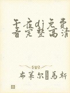 午夜dj免费观看完整高清