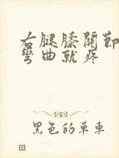 右腿膝关节右侧弯曲就疼