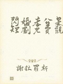 闪婚老公是总裁短剧免费观看