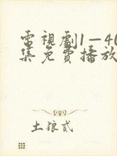 电视剧1—40集免费播放