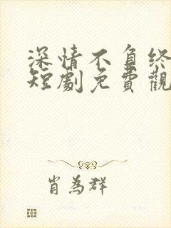 深情不负终遇你短剧免费观看全集