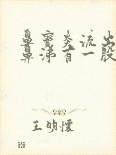 鼻窦炎流出的黄鼻涕有一股恶臭味