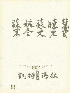 苏婉苏晓慧霍枭寒全文免费阅读封面