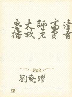 鲁大师高清在线播放免费看封面