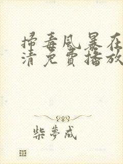 扫毒风暴在线高清免费播放