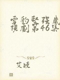 雪豹坚强岁月电视剧第46集