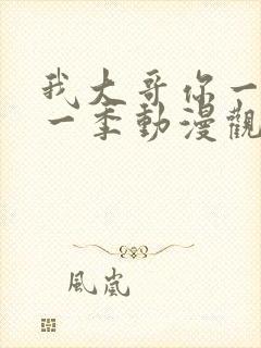 我大哥你一个第一季动漫观看