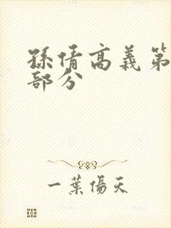 孙倩高义第20部分封面