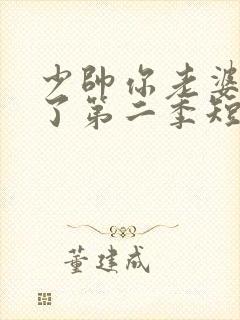 少帅你老婆又跑了第二季短剧封面