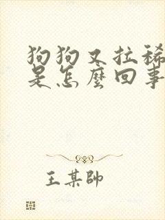 狗狗又拉稀又吐是怎么回事封面