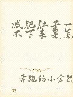 减肥肚子一直瘦不下来是怎么回事儿