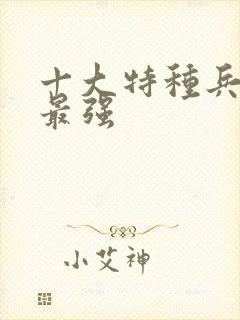 十大特种兵部队最强