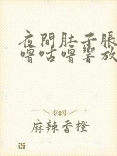 夜间肚子胀气咕噜咕噜响放屁