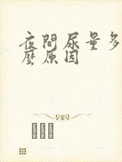 夜间尿量多是什么原因