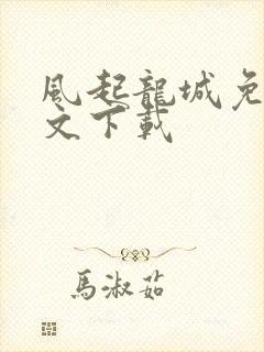 风起龙城免费全文下载