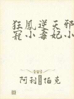 狂凤逆天邪王蚀宠小毒妃小说