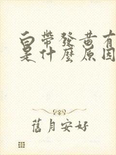 白带发黄有恶臭是什么原因