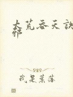 太荒吞天诀柳无邪